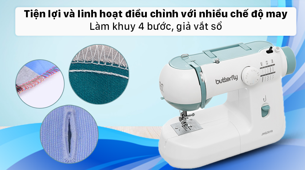 Máy may Butterfly JHQ3010 - Nhiều chế độ may