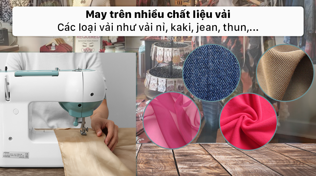 Máy may Butterfly JHQ3010 - May trên nhiều loại vải