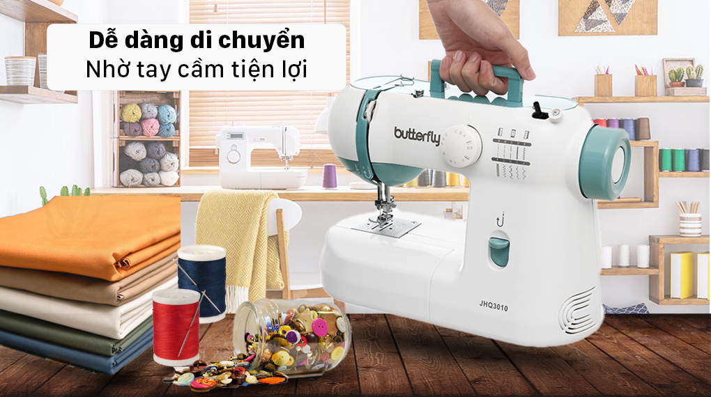 Máy may Butterfly JHQ3010 - Tay cầm tiện lợi