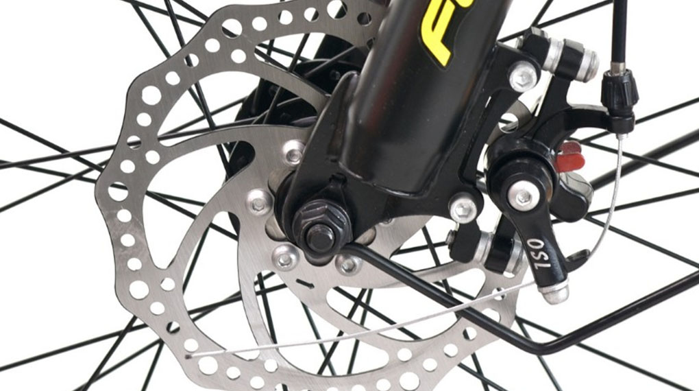Xe đạp địa hình MTB Fornix X24 Vàng với phanh đĩa chính xác