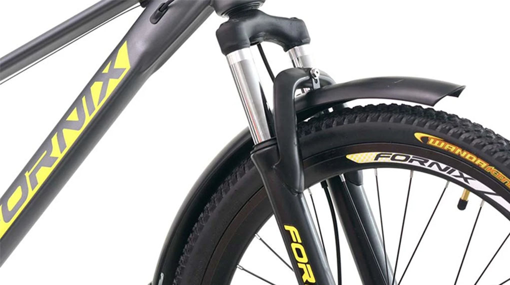 Xe đạp địa hình MTB Fornix X24 Vàng có cặp phuộc trước giảm xóc nảy