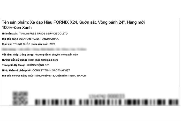 Xe Đạp Địa Hình MTB Fornix X24 24 inch