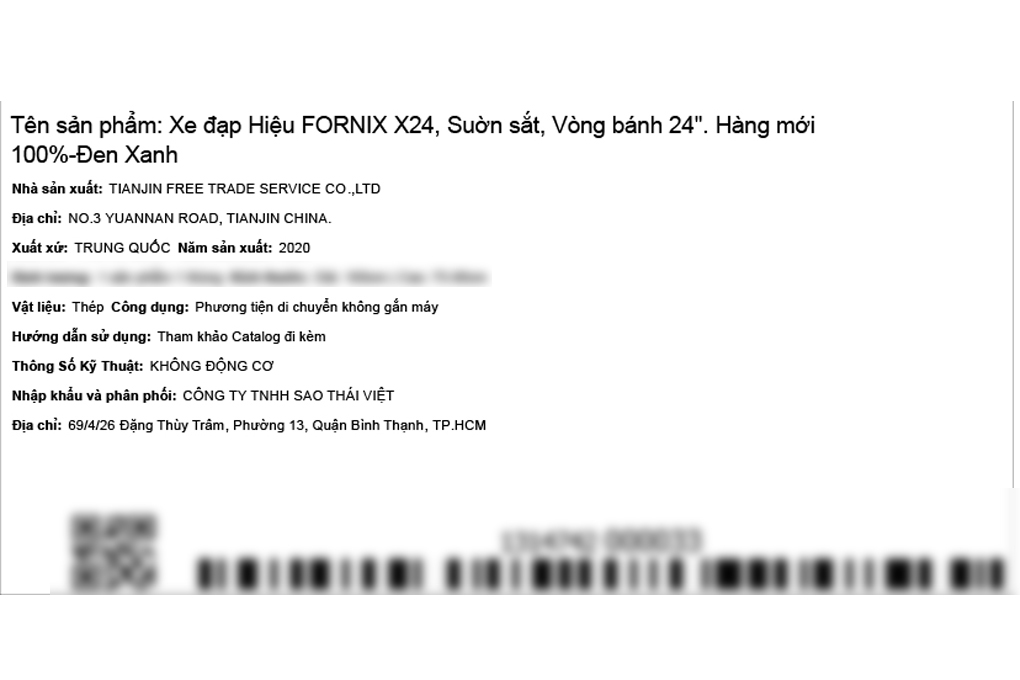 Xe Đạp Địa Hình MTB Fornix X24 24 inch