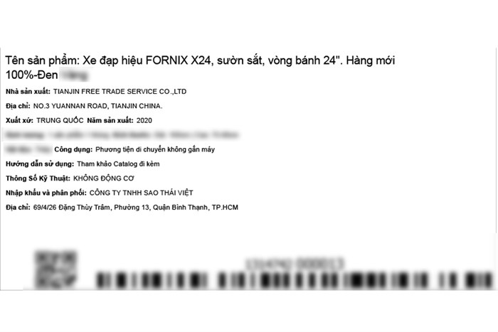 Xe Đạp Địa Hình MTB Fornix X24 24 inch