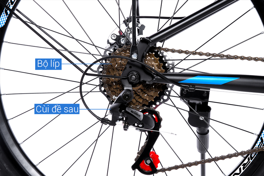 Xe đạp địa hình MTB Fornix X26 26 inch Màu Đen - xanh dương