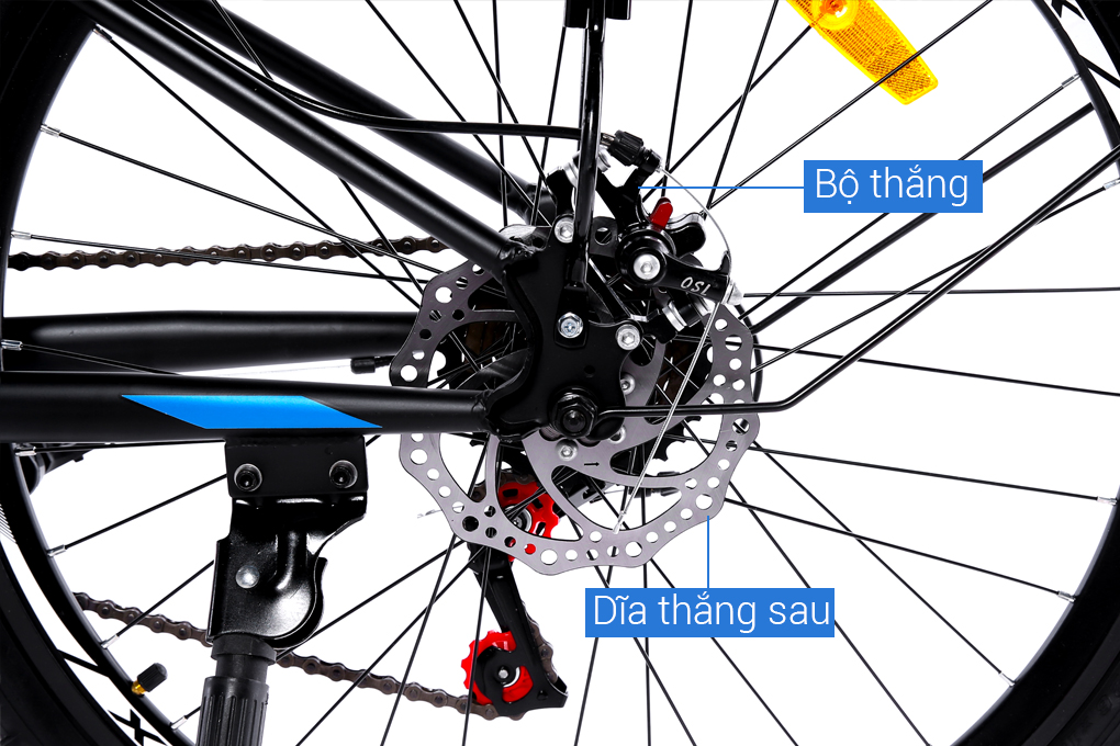 Xe đạp địa hình MTB Fornix X26 26 inch Màu Đen - xanh dương