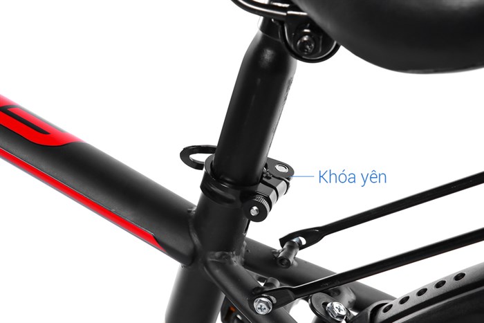 Xe Đạp Địa Hình MTB Fornix Racer 24 inch Màu Đen - Đỏ