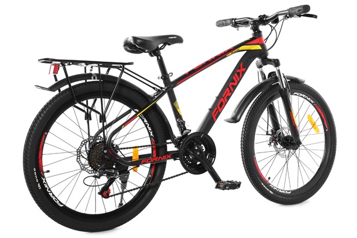 Xe Đạp Địa Hình MTB Fornix Racer 24 inch Màu Đen - Đỏ