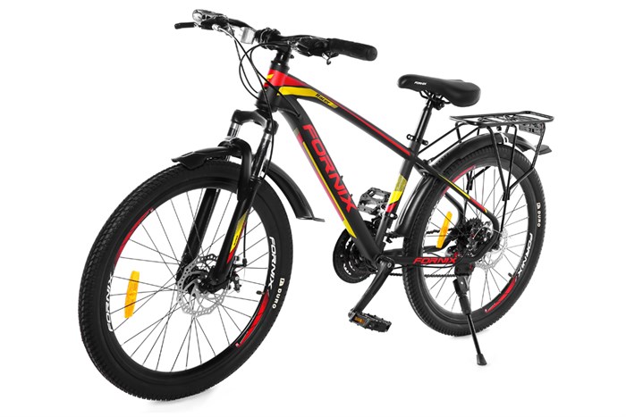Xe Đạp Địa Hình MTB Fornix Racer 24 inch Màu Đen - Đỏ