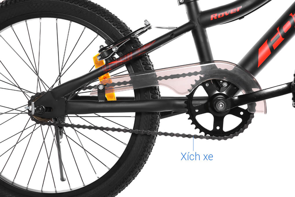 Xe Đạp Trẻ Em Fornix Rover 20 inch Màu Đen - Đỏ