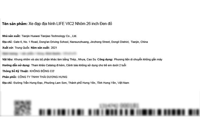 Xe Đạp Địa Hình MTB Life VIC2 26 inch Màu Đỏ