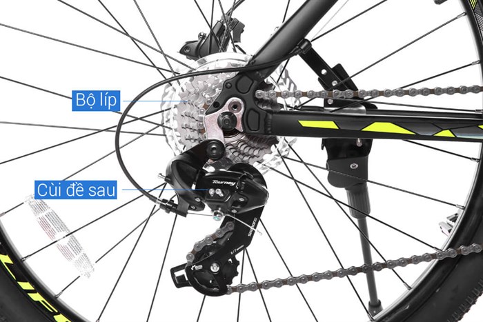 Xe Đạp Địa Hình MTB Life VIC2 26 inch Màu Vàng