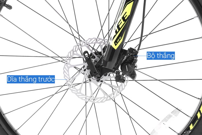 Xe Đạp Địa Hình MTB Life VIC2 26 inch Màu Vàng