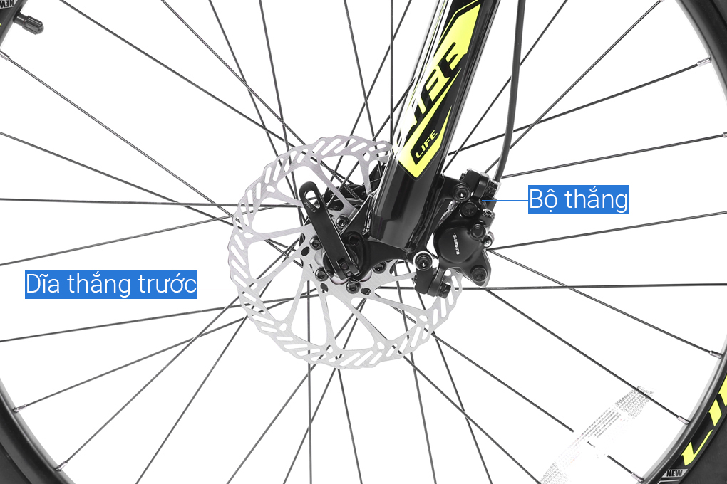 Xe Đạp Địa Hình MTB Life VIC2 26 inch Màu Vàng