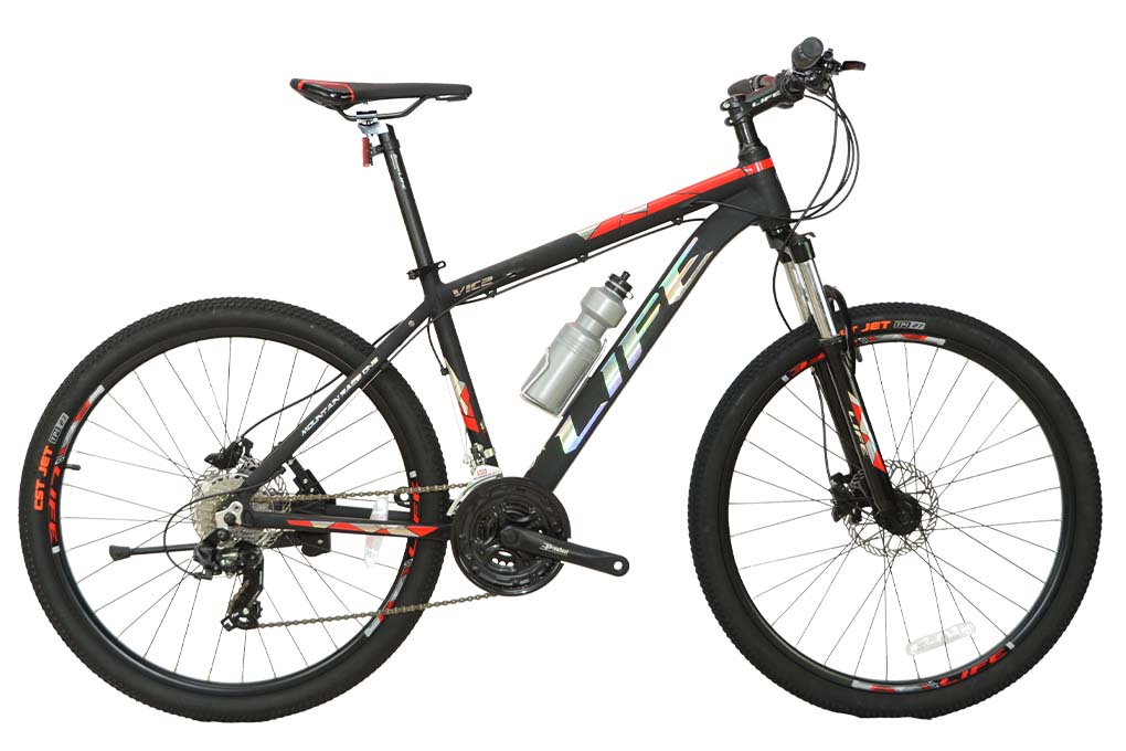 Xe Đạp Địa Hình MTB Life VIC2 26 inch Màu Đỏ