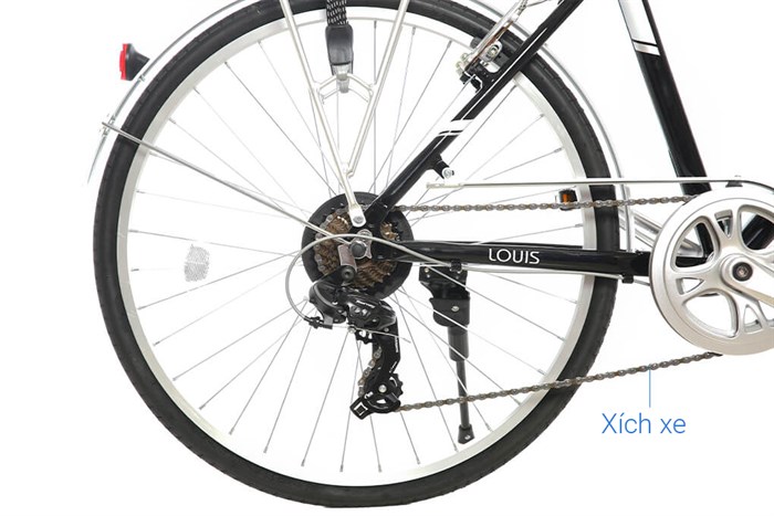 Xe Đạp Đường Phố Touring Life 26 Louis 26 inch Màu Đen