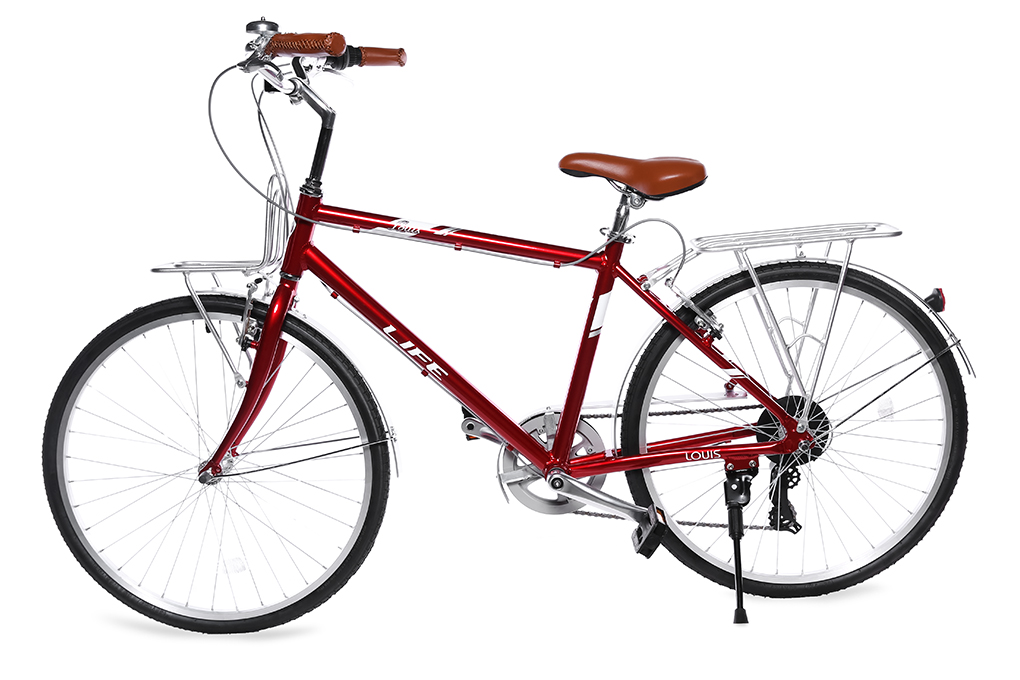 Xe Đạp Đường Phố Touring Life 26 Louis 26 inch Màu Đỏ
