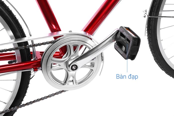 Xe Đạp Đường Phố Touring Life 26 Louis 26 inch Màu Đỏ