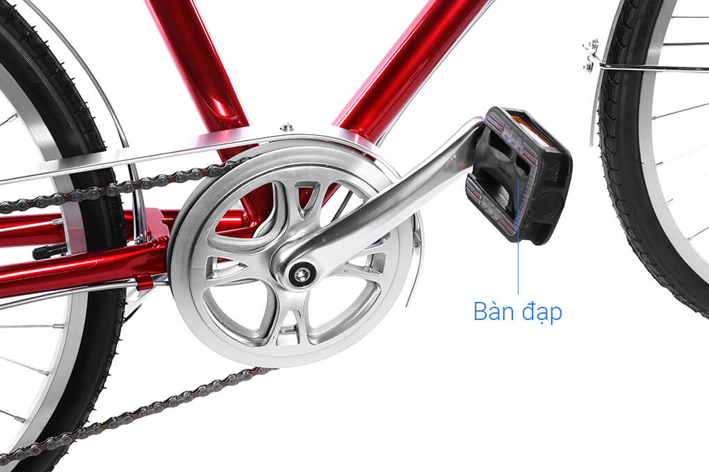 Xe Đạp Đường Phố Touring Life 26 Louis 26 inch Màu Đỏ