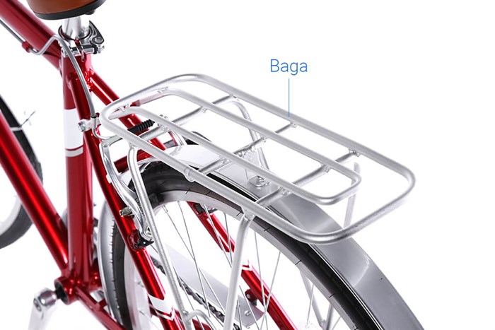 Xe Đạp Đường Phố Touring Life 26 Louis 26 inch Màu Đỏ