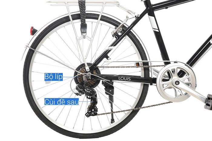 Xe Đạp Đường Phố Touring Life 26 Louis 26 inch Màu Đen