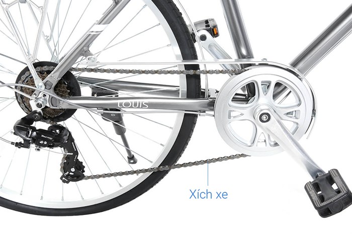 Xe Đạp Đường Phố Touring Life 26 Louis 26 inch Màu Ghi