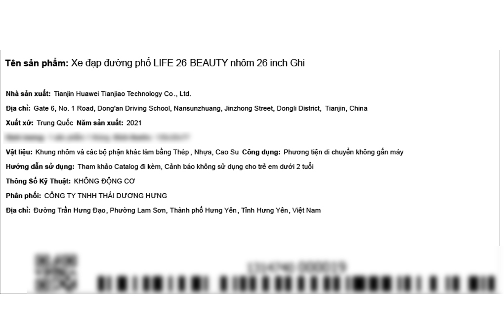 Xe Đạp Đường Phố City Life 26 Beauty 26 inch