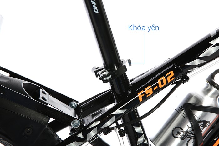 Xe Đạp Trẻ Em Fascino FS-02 20 inch Màu Đen - Cam