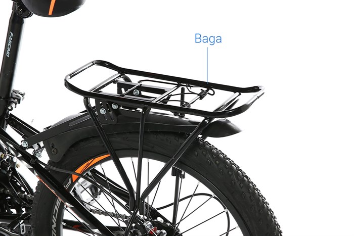 Xe Đạp Trẻ Em Fascino FS-02 20 inch Màu Đen - Cam