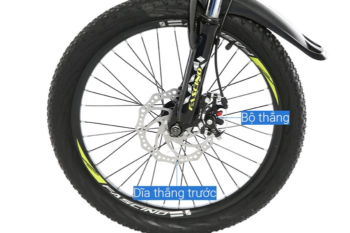 Xe Đạp Trẻ Em Fascino FS-02 20 inch Màu Đen - Xanh lá