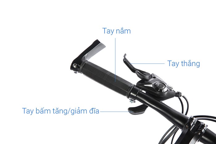 Xe Đạp Trẻ Em Fascino FS-02 20 inch Màu Đen - xanh dương