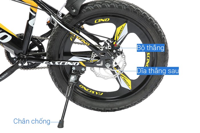 Xe Đạp Trẻ Em Fascino FS-04 20 inch Màu Vàng
