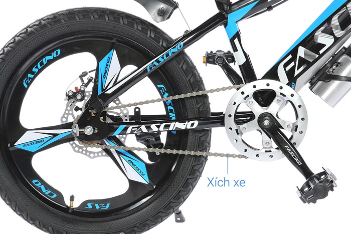 Xe Đạp Trẻ Em Fascino FS-04 20 inch Màu Xanh Dương