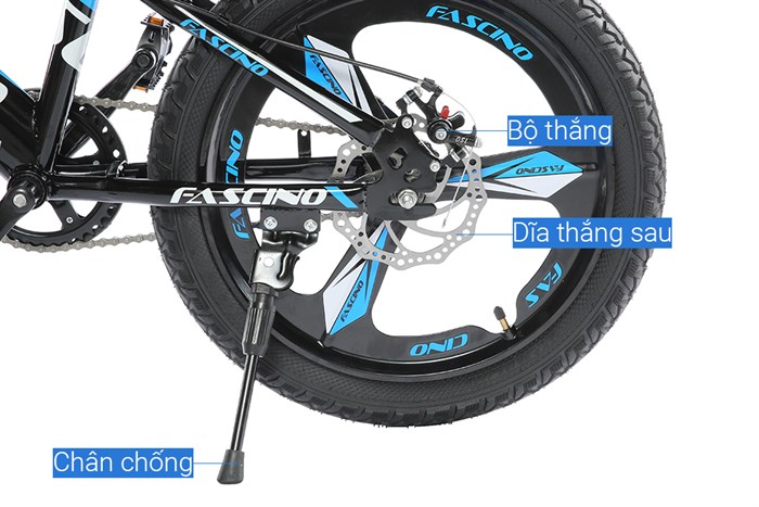 Xe Đạp Trẻ Em Fascino FS-04 20 inch Màu Xanh Dương
