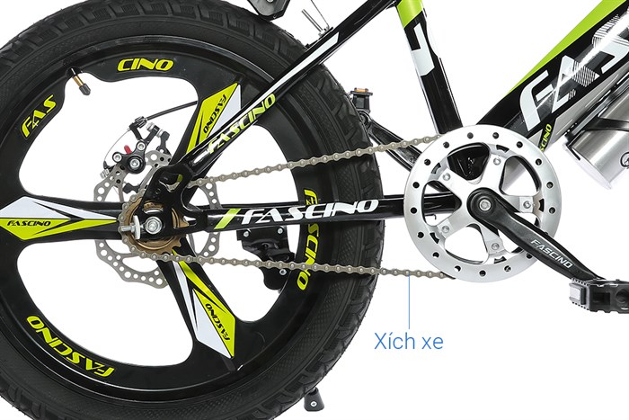Xe Đạp Trẻ Em Fascino FS-04 20 inch Màu Xanh lá