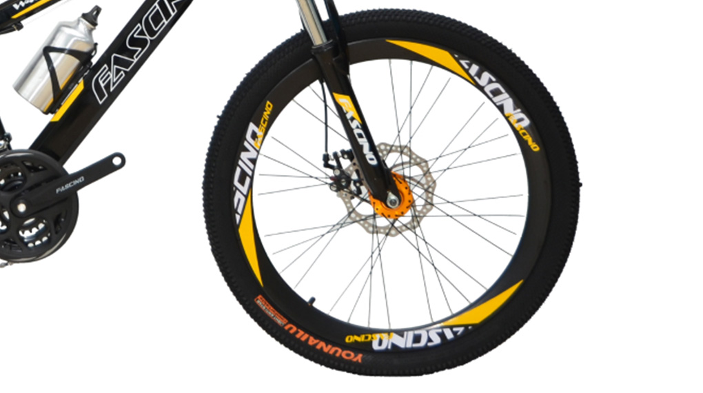 Xe đạp địa hình MTB Fascino W400X Vàng có bánh xe với đường kính 24 inch Xe đạp địa hình MTB Fascino W400X Vàng có bánh xe với đường kính 24 inch