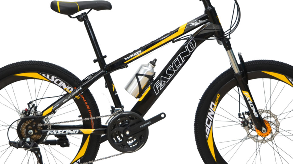 Xe đạp địa hình MTB Fascino W400X Vàng với khung xe bền chắc Xe đạp địa hình MTB Fascino W400X Vàng với khung xe bền chắc