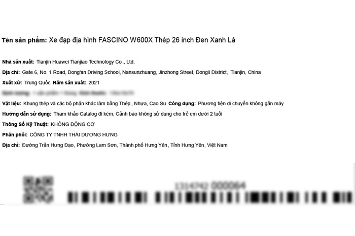 Xe Đạp Địa Hình MTB Fascino W600X 26 inch