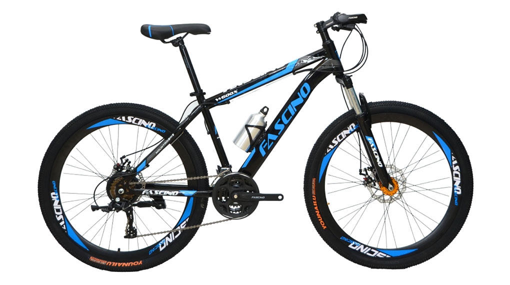 Xe đạp địa hình MTB Fascino W600X Xanh dương có thiết kế mạnh mẽ