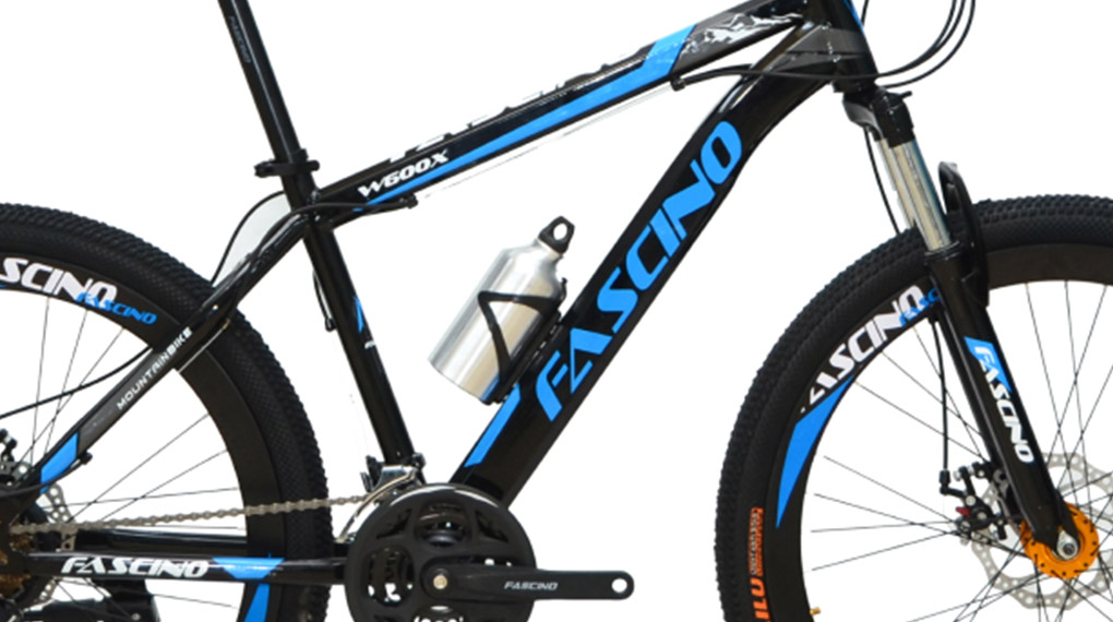 Xe đạp địa hình MTB Fascino W600X Xanh dương có thêm bình nước tiện lợi