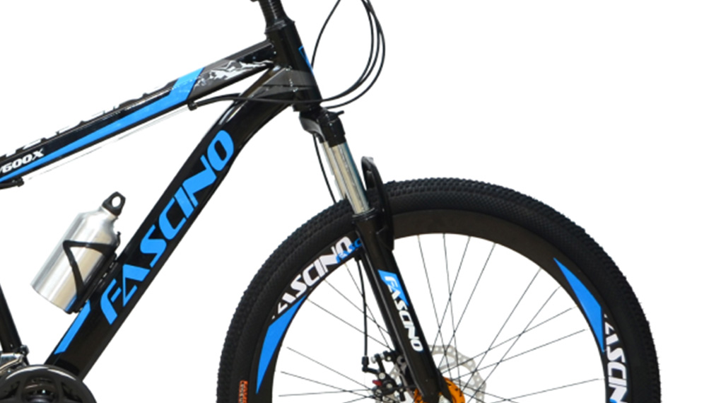 Xe đạp địa hình MTB Fascino W600X Xanh dương có cặp phuộc trước giảm xóc nảy
