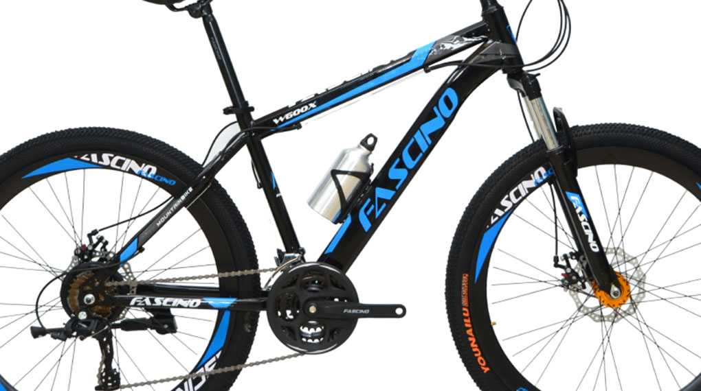 Xe đạp địa hình MTB Fascino W600X Xanh dương có khung xe cứng cáp