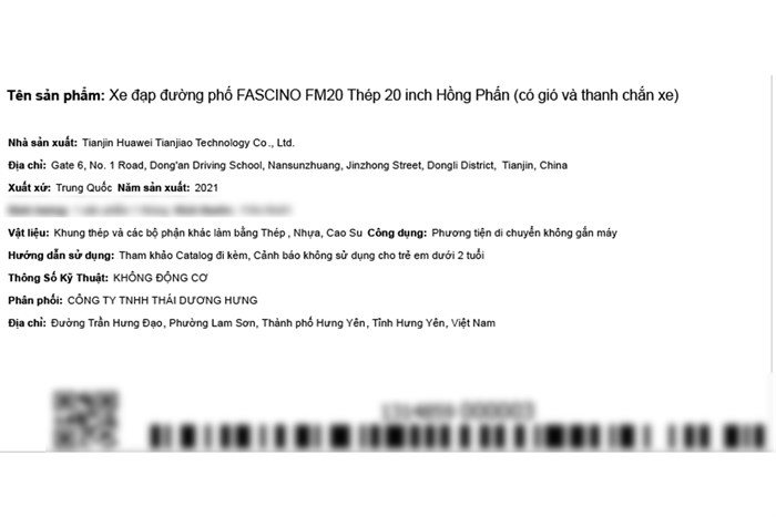 Xe Đạp Trẻ Em City Fascino FM20 20 inch Màu Hồng phấn