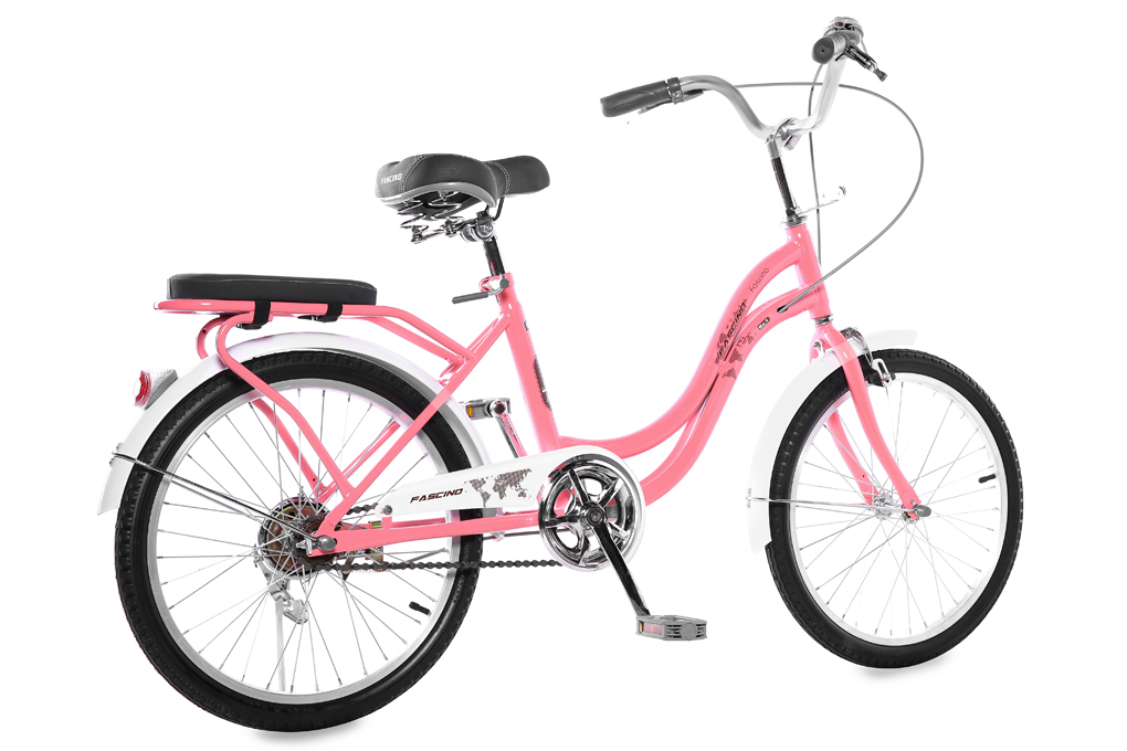 Xe Đạp Trẻ Em City Fascino FM20 20 inch Màu Hồng nhạt