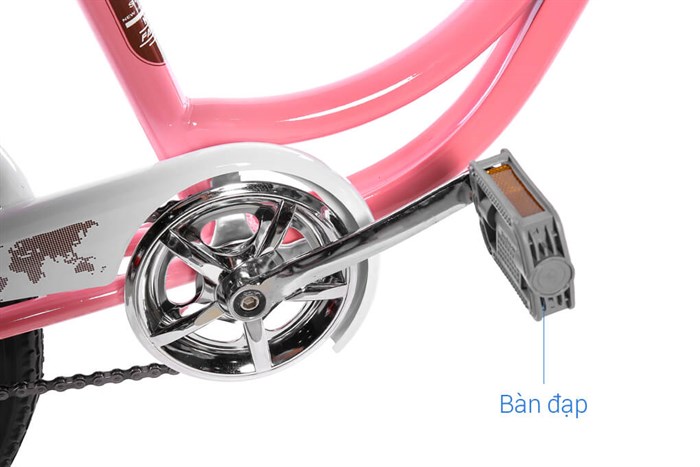 Xe Đạp Trẻ Em City Fascino FM20 20 inch Màu Hồng nhạt