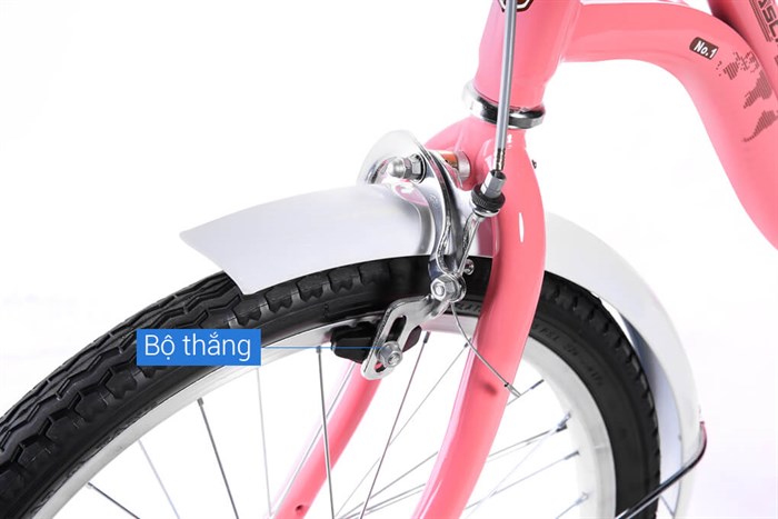 Xe Đạp Trẻ Em City Fascino FM20 20 inch Màu Hồng nhạt