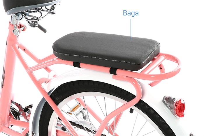 Xe Đạp Trẻ Em City Fascino FM20 20 inch Màu Hồng phấn