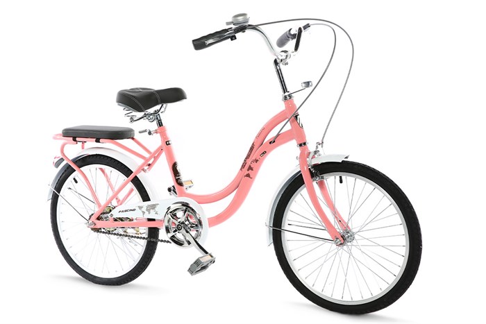 Xe Đạp Trẻ Em City Fascino FM20 20 inch Màu Hồng phấn