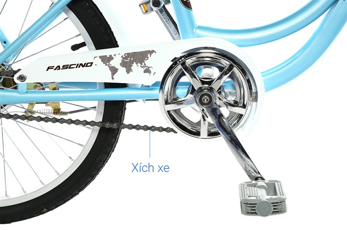 Xe Đạp Trẻ Em City Fascino FM20 20 inch Màu Xanh Dương