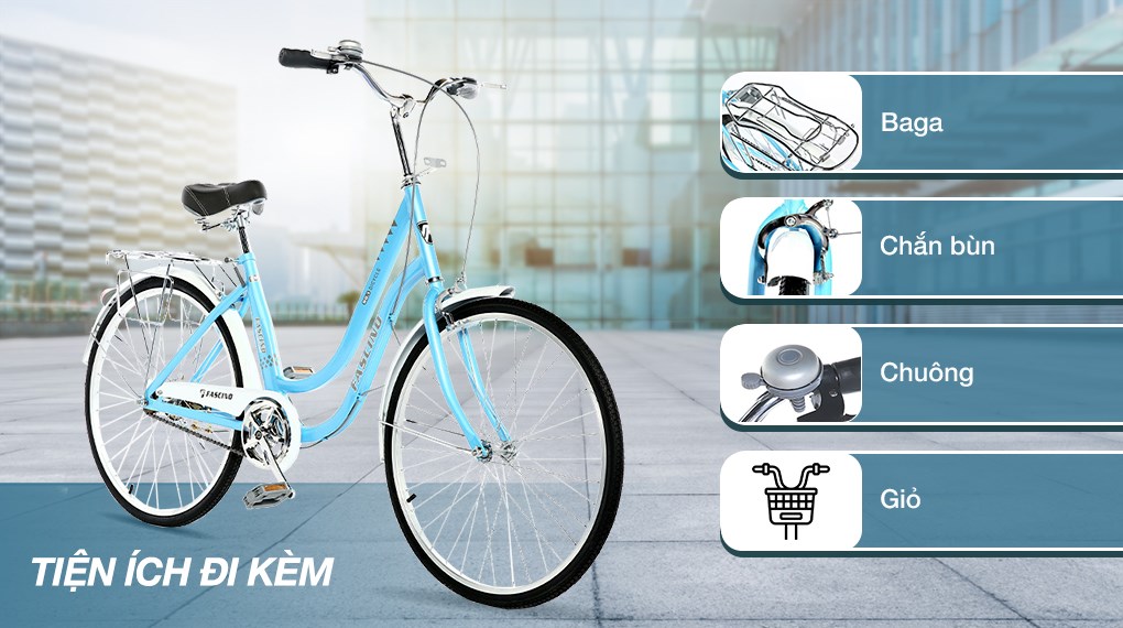 Xe Đạp Đường Phố City Fascino FM24 24 inch